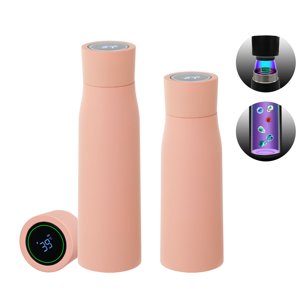 Pink smart water bottle