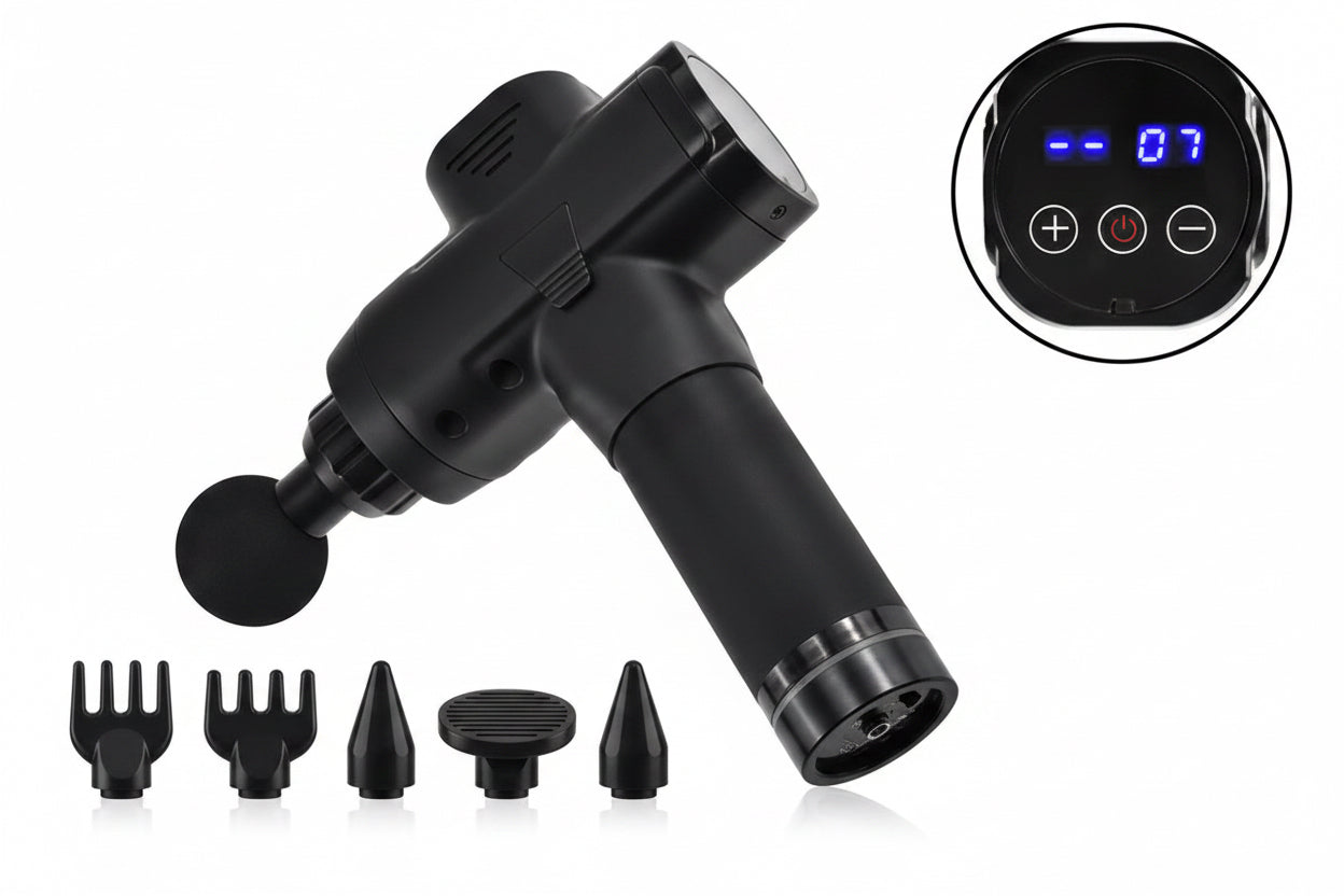 Massage gun, different views